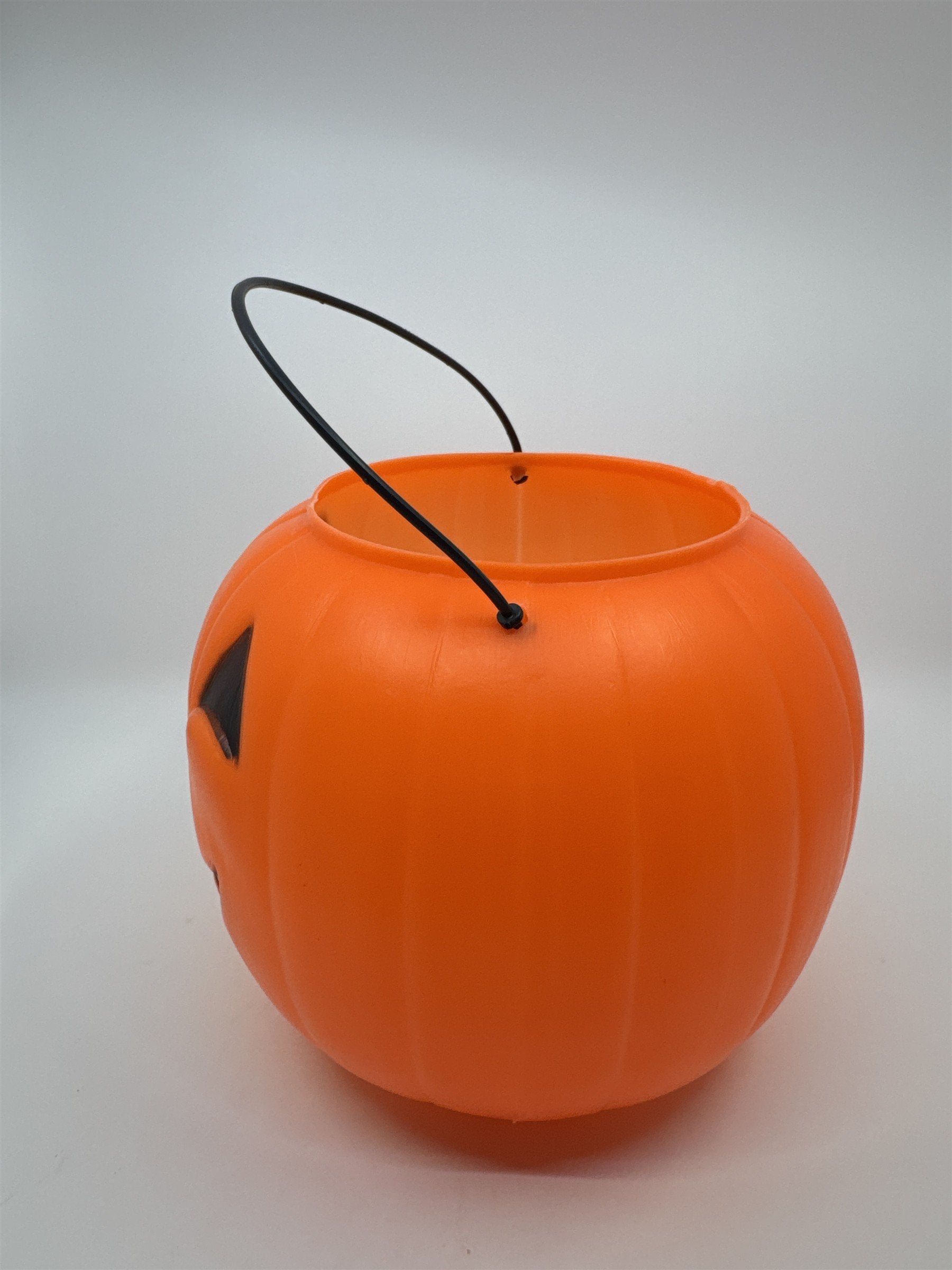 Vintage General Blow Mold Jack-O-Lantern Pumpkin Candy Bucket Pail