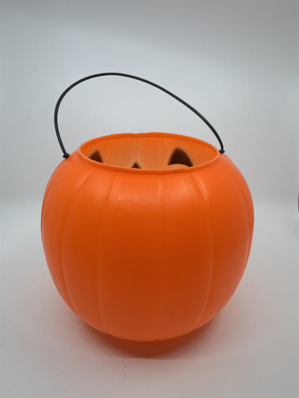 Vintage General Blow Mold Jack-O-Lantern Pumpkin Candy Bucket Pail