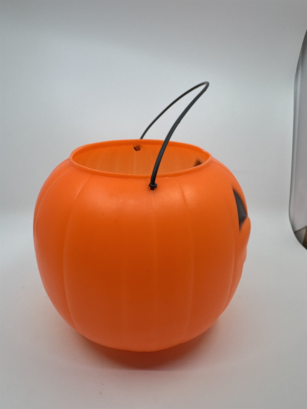 Vintage General Blow Mold Jack-O-Lantern Pumpkin Candy Bucket Pail