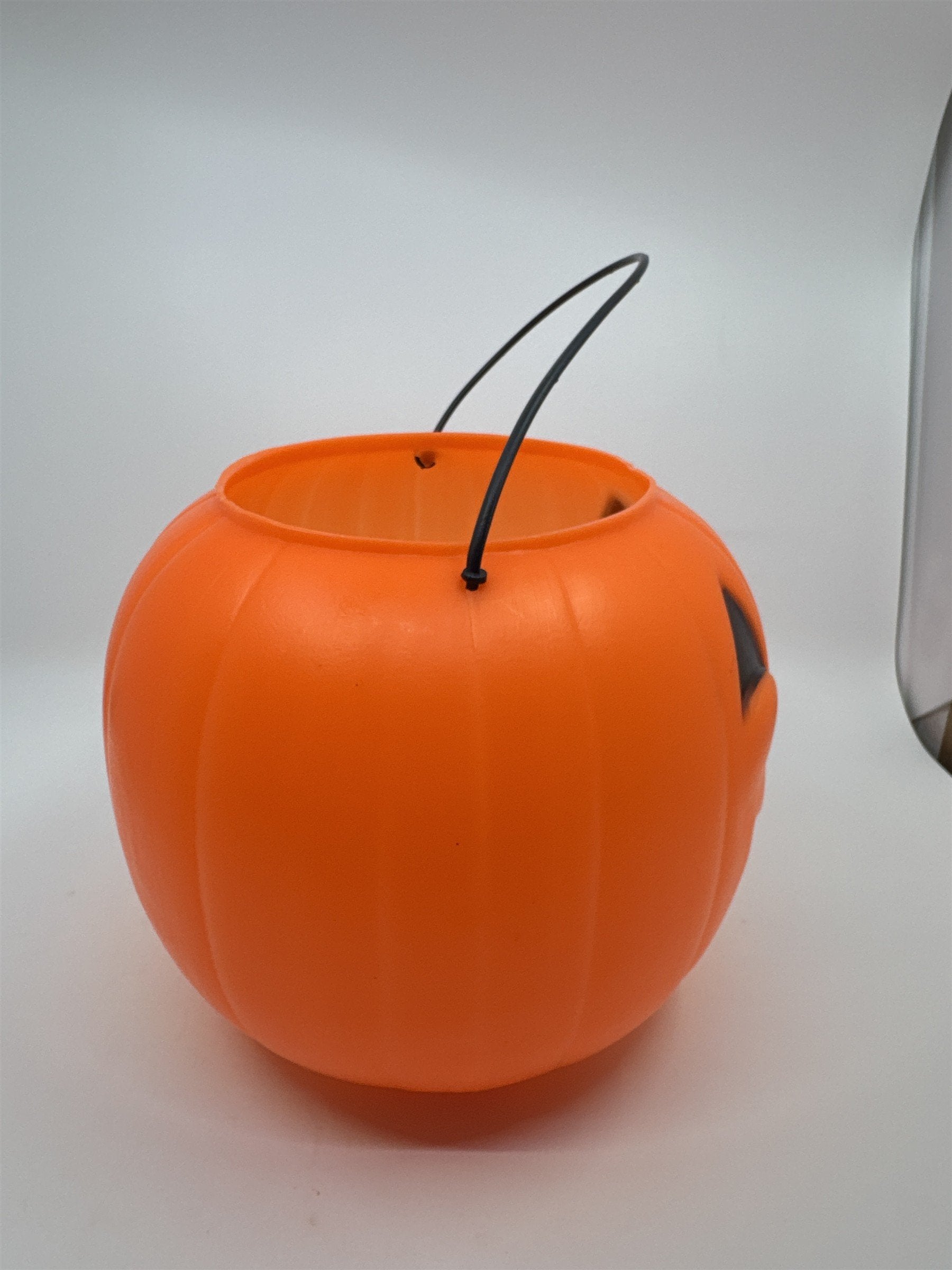 Vintage General Blow Mold Jack-O-Lantern Pumpkin Candy Bucket Pail
