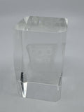Laser Etched Crystal Glass Spongebob Squarepants 3-D Paperweight