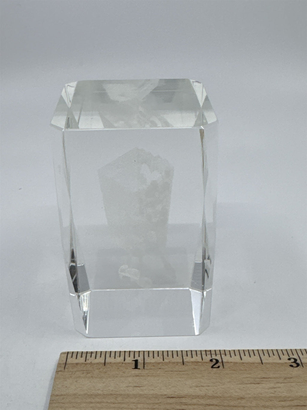 Laser Etched Crystal Glass Spongebob Squarepants 3-D Paperweight