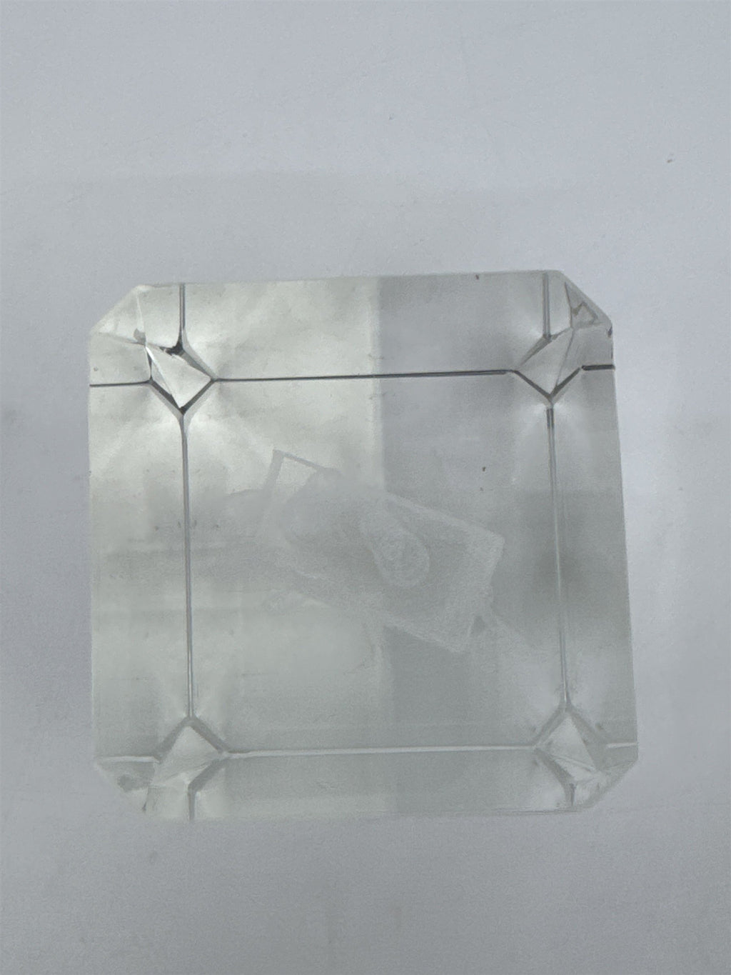 Laser Etched Crystal Glass Spongebob Squarepants 3-D Paperweight