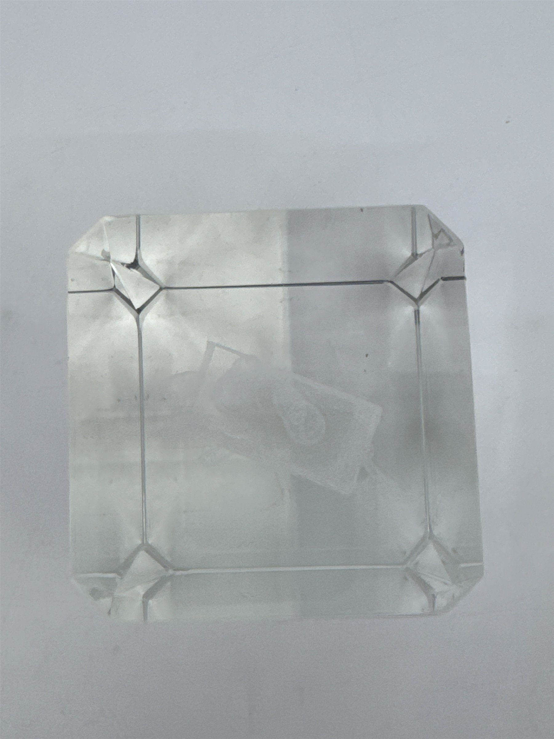 Laser Etched Crystal Glass Spongebob Squarepants 3-D Paperweight