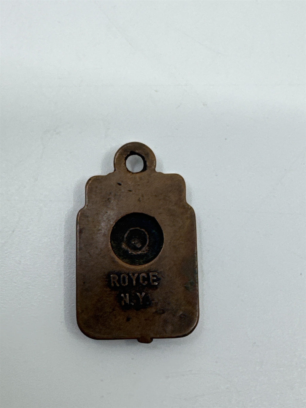 Small Vintage Bud Berman ROYCE N.Y. Zipper Charm W/ Man/Bow And Arrow