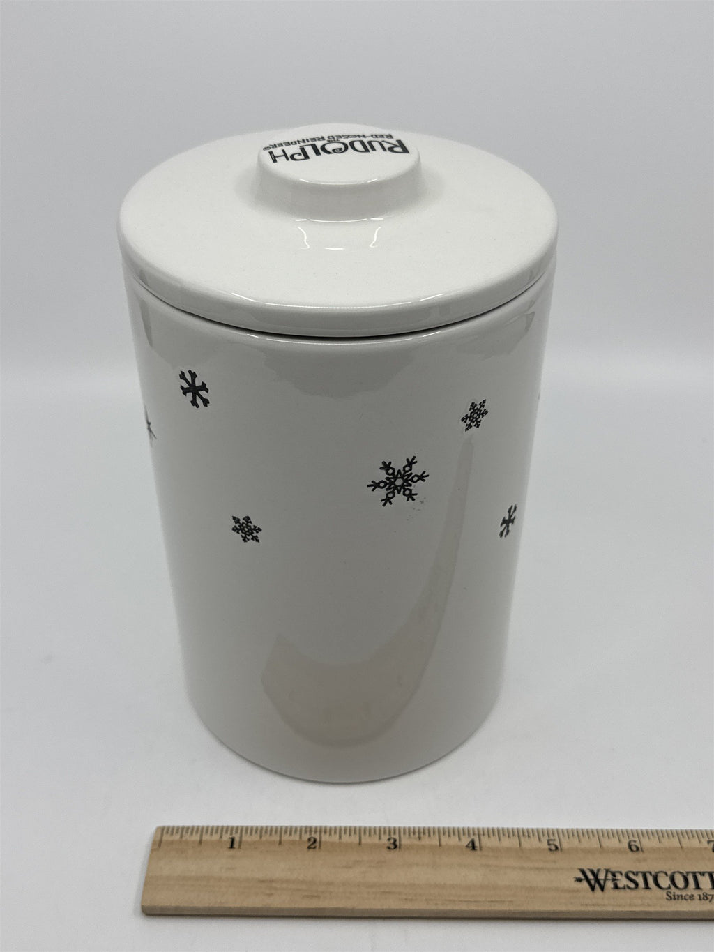 Rudolph The Red-Nosed Reindeer Ceramic Christmas Cookie Jar Zrike Brand