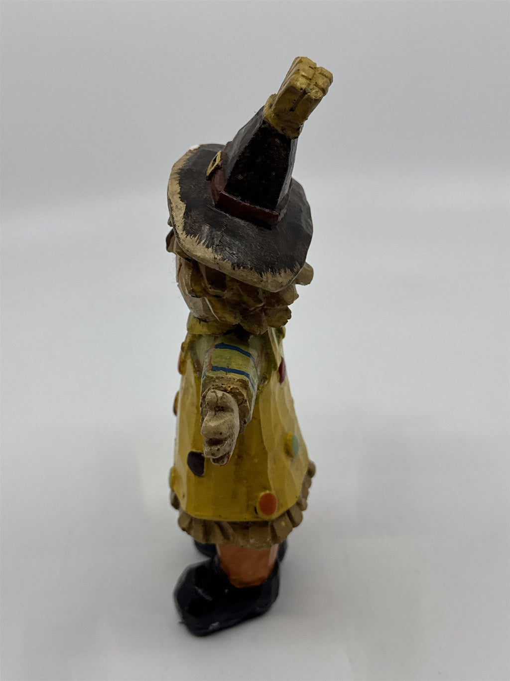 Resin Fall Scarecrow Figurine Thanksgiving Decor W/ Small Chips