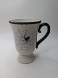 Vintage American Atelier Spider Web Black Spider Oversize Coffee Tea Mug CRAZED