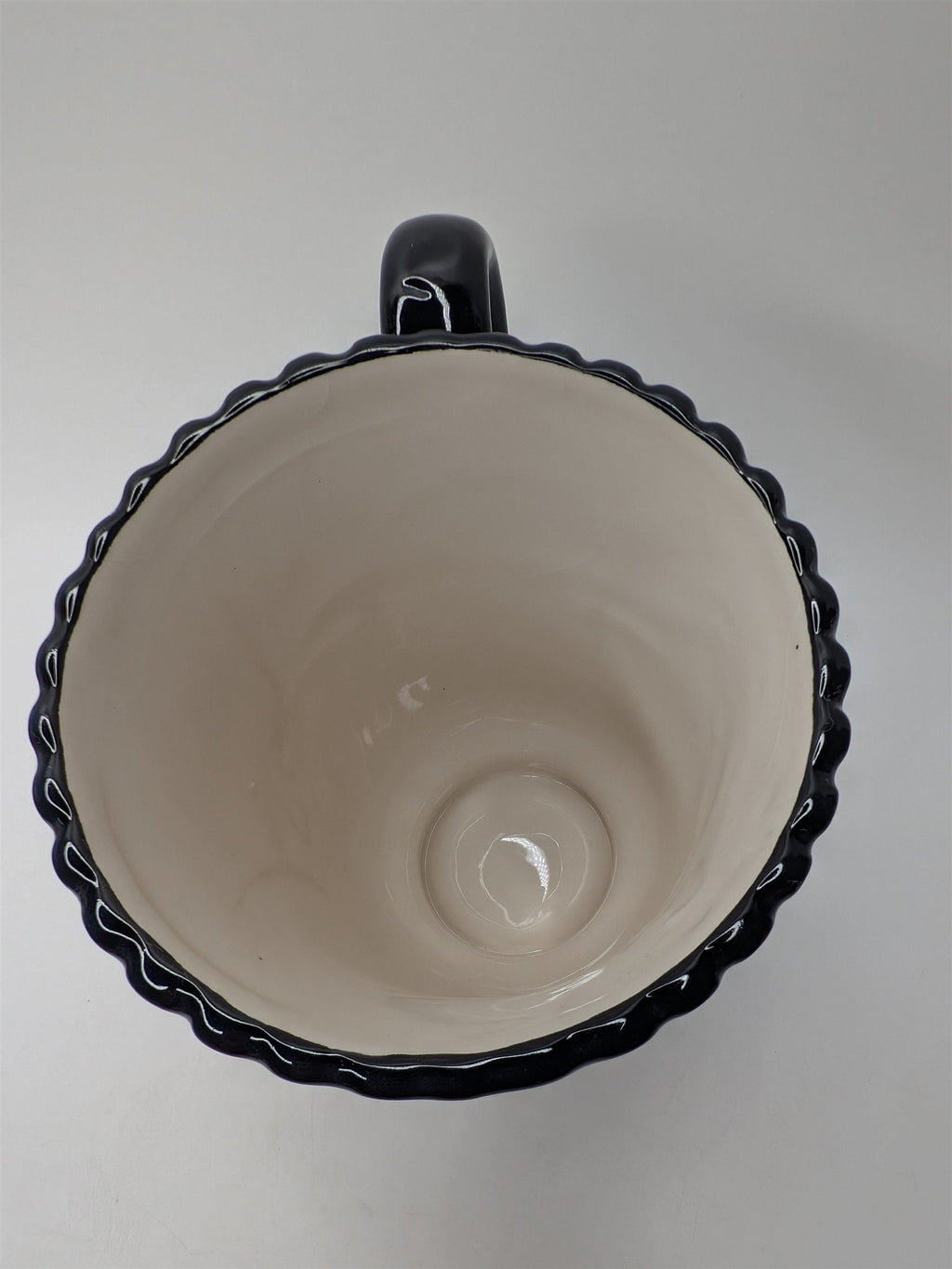 Vintage American Atelier Spider Web Black Spider Oversize Coffee Tea Mug CRAZED