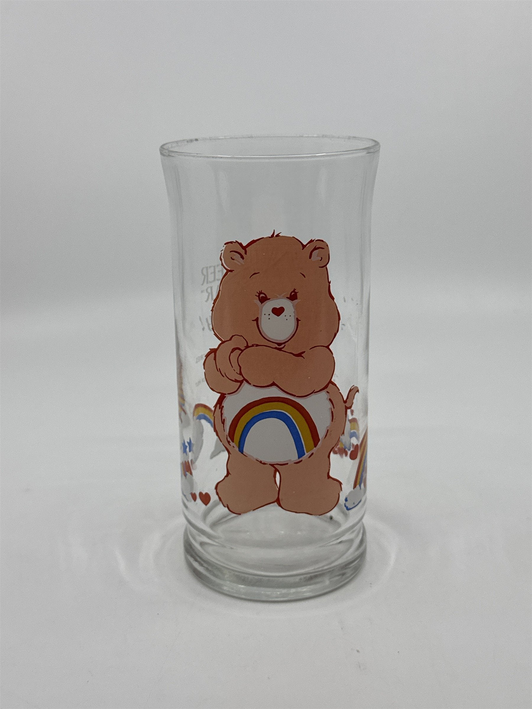 Vintage Cheer Bear Care Bears Pizza Hut Collector's Edition Drinking Glass