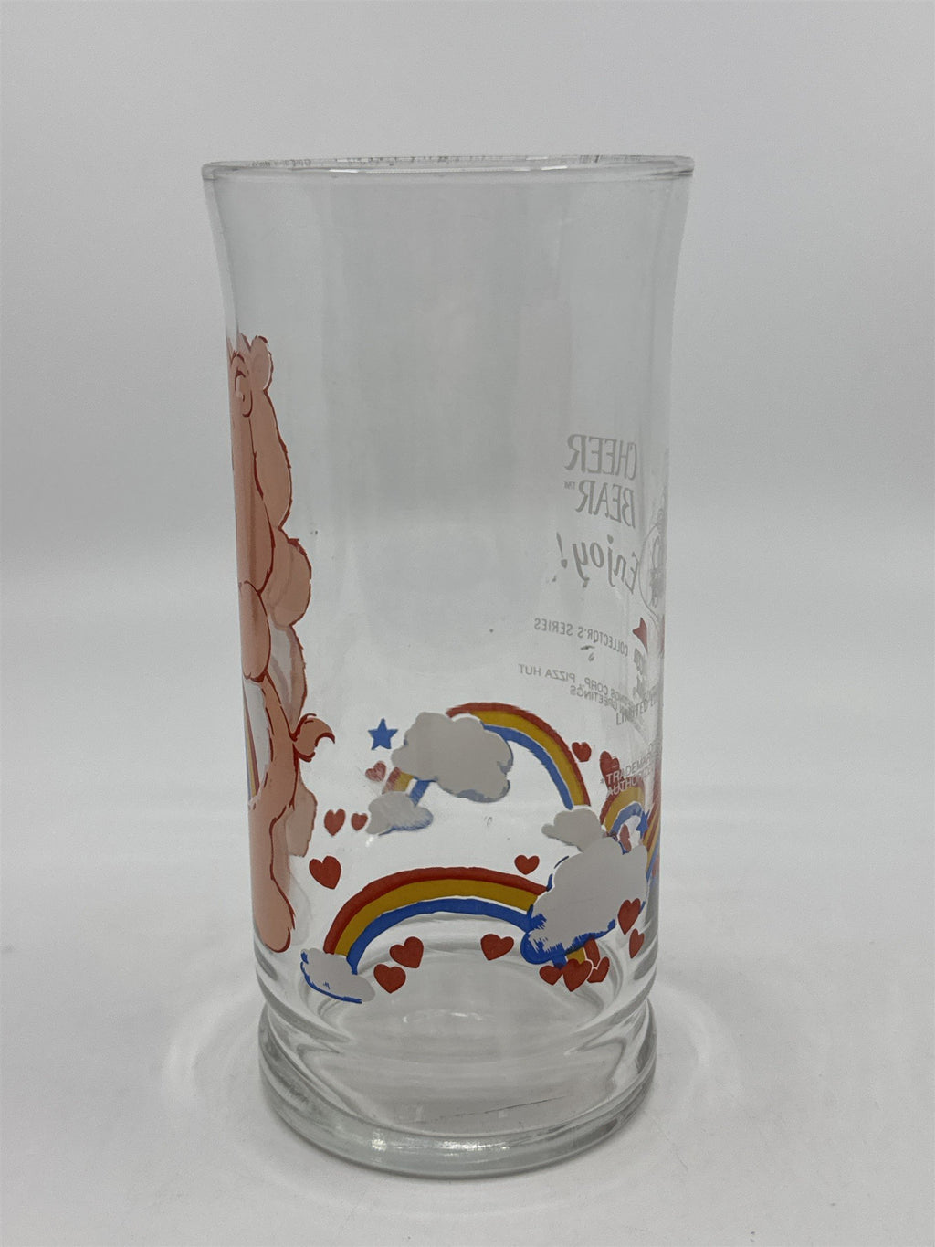 Vintage Cheer Bear Care Bears Pizza Hut Collector's Edition Drinking Glass
