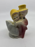 Vintage Shawnee Man And Woman Dancing Porcelain Pottery Planter