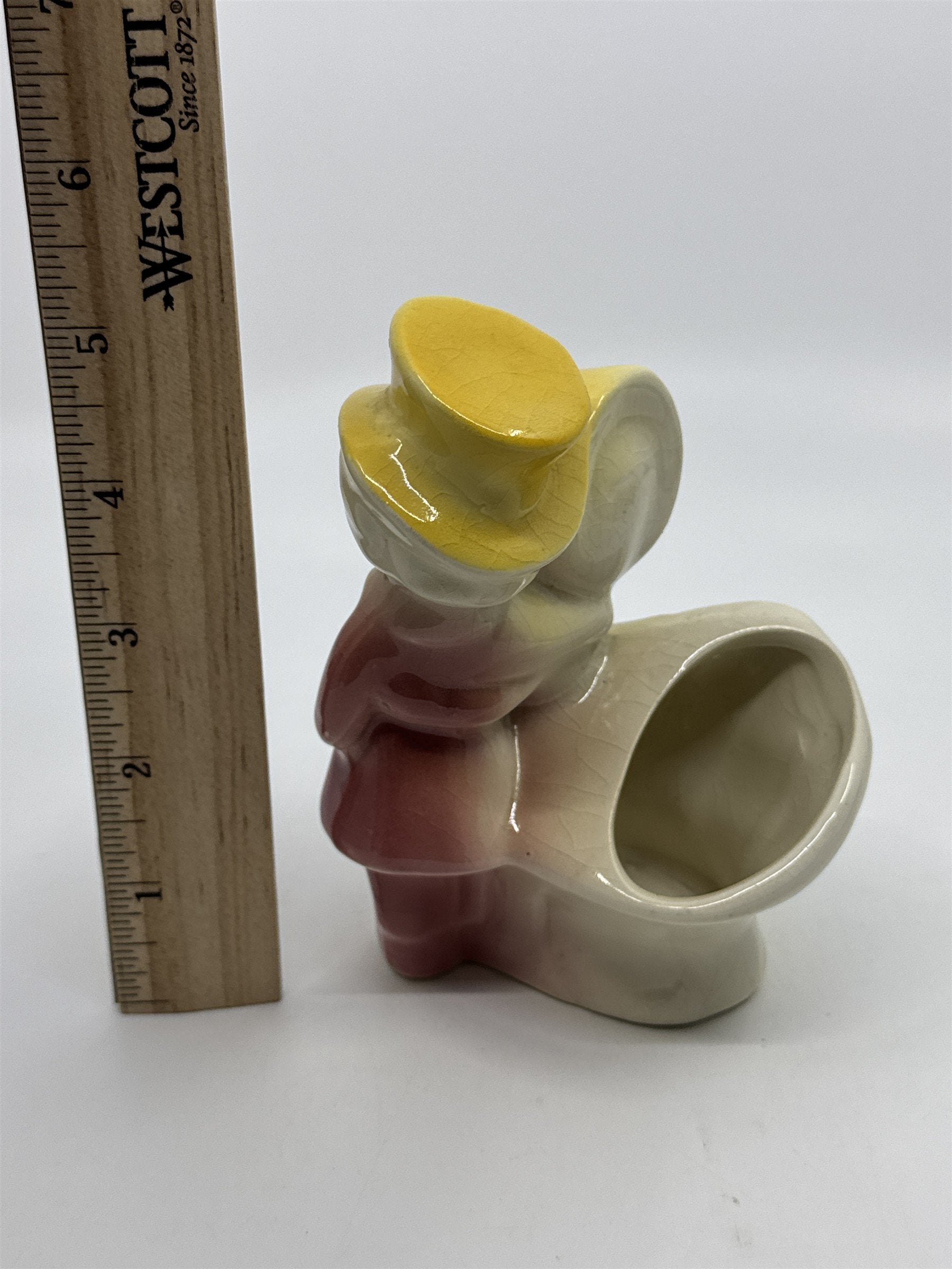 Vintage Shawnee Man And Woman Dancing Porcelain Pottery Planter