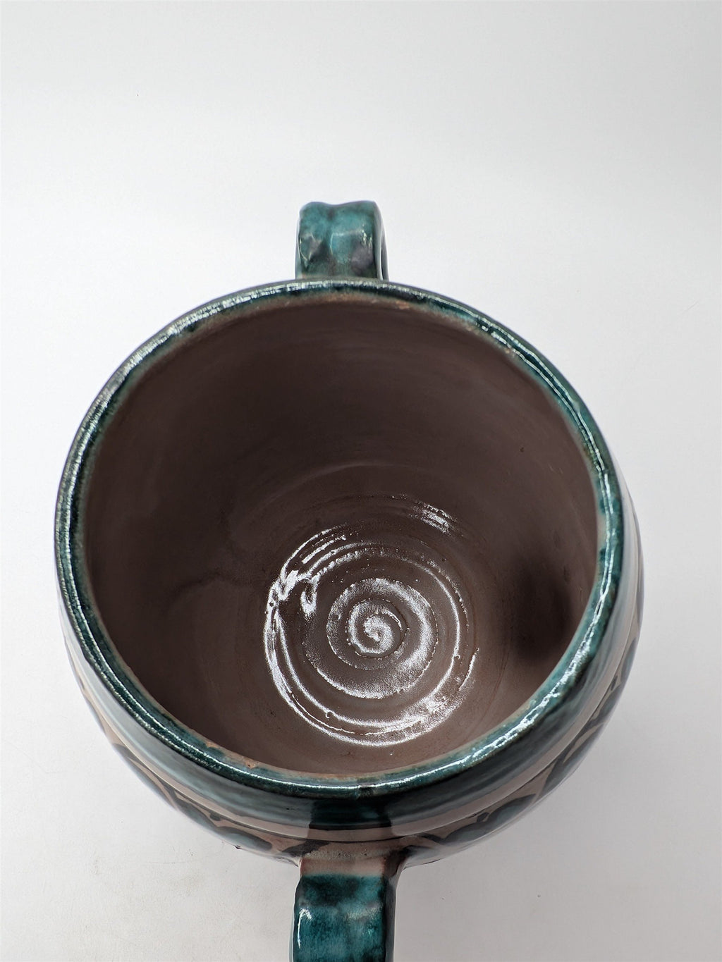 Arabic Pottery Handmade Covered Sugar Dish With Lid and Handles