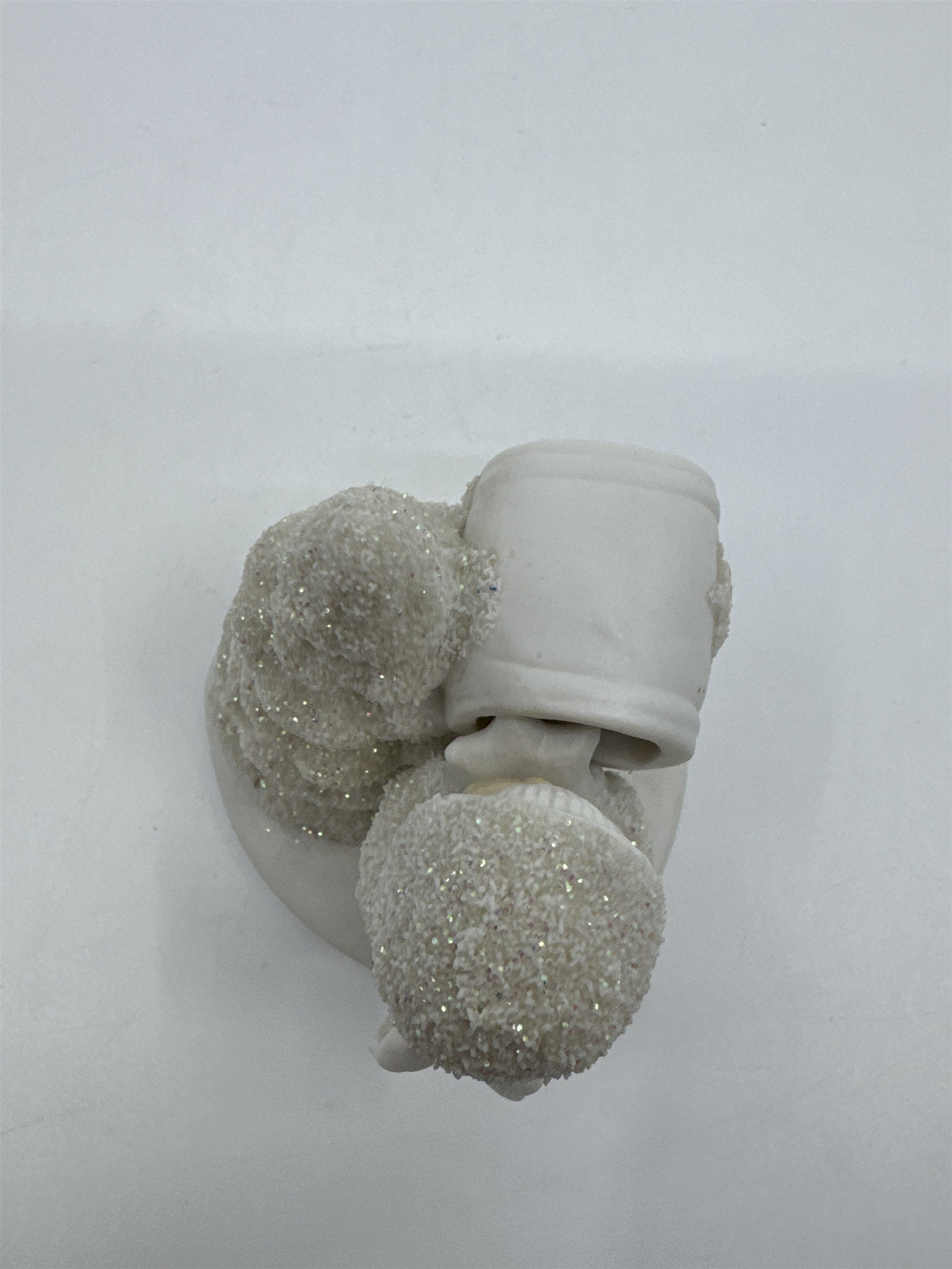Department 56 Snowbabies White Glitter Figurine Mailbox Christmas Tree Decor
