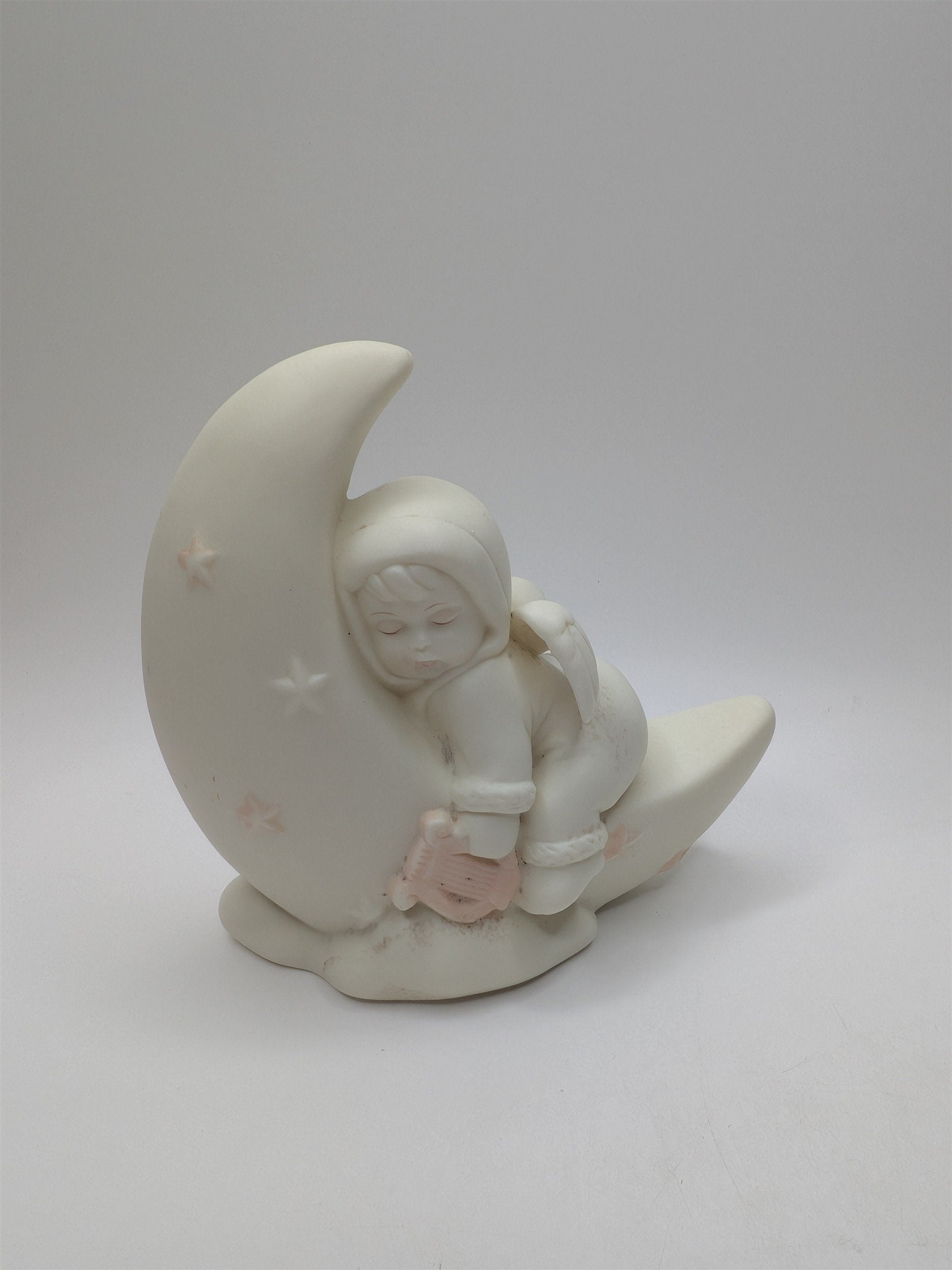 Russ "Little Miracles" Porcelain Night Light Cover Sleepy Time Baby Harp