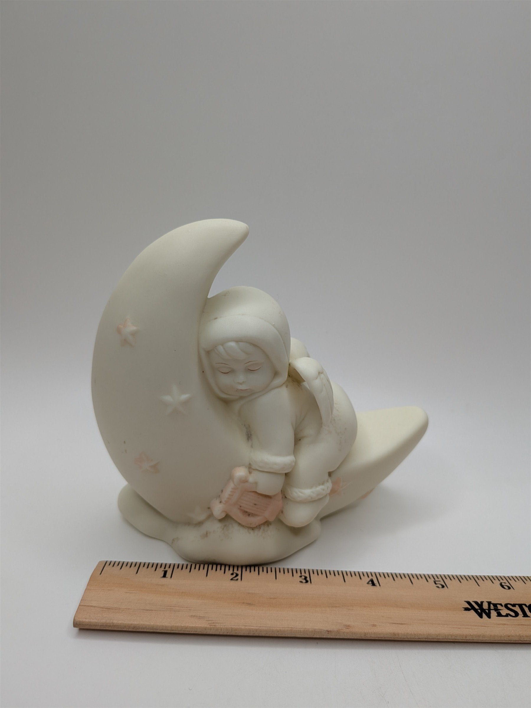 Russ "Little Miracles" Porcelain Night Light Cover Sleepy Time Baby Harp