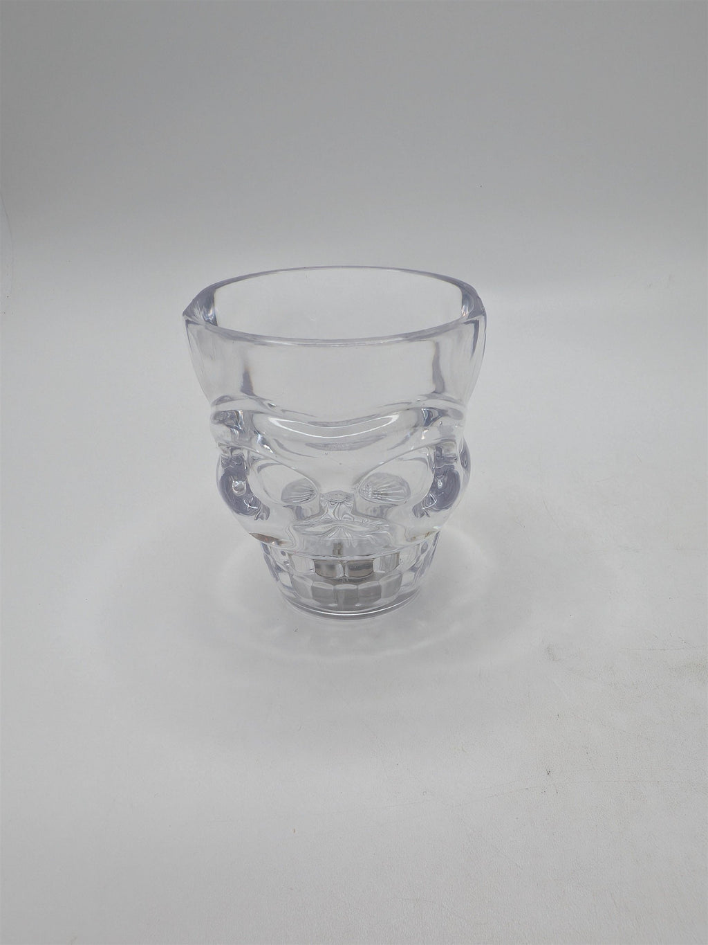 Vintage Nostalgic Hard Plastic Skull Shot Glass Lights Up *Needs New Batteries*