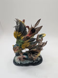 Vintage Relco Creation Japan Pheasant Figurine /w Real Feathers Collectible