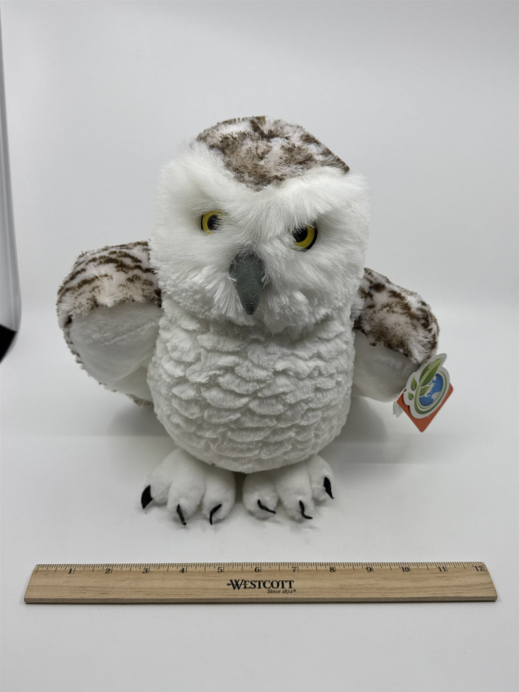 Wild Republic Plush White Snowy Owl Stuffed Animal Plush W/ Tags
