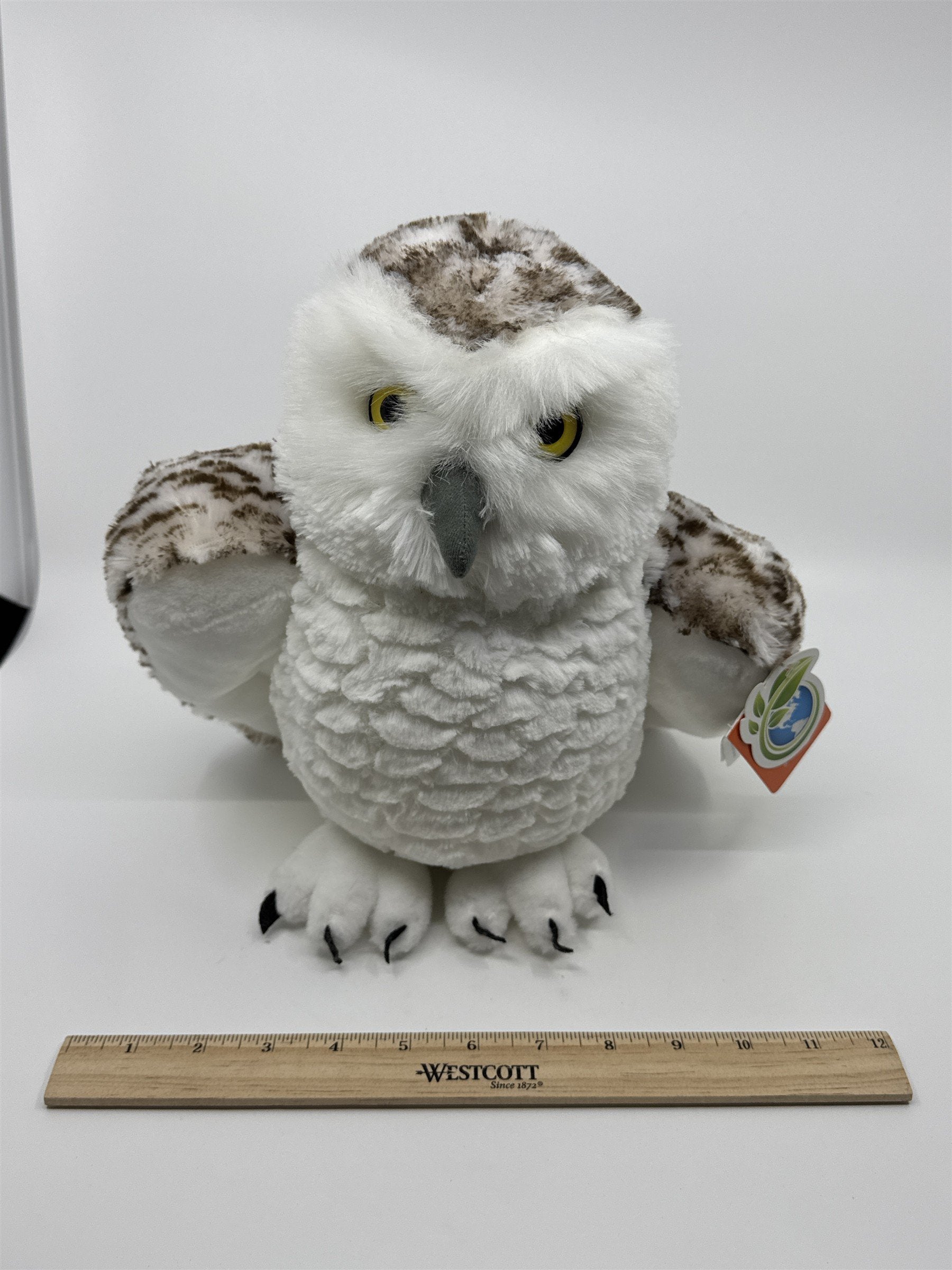 Wild Republic Plush White Snowy Owl Stuffed Animal Plush W/ Tags