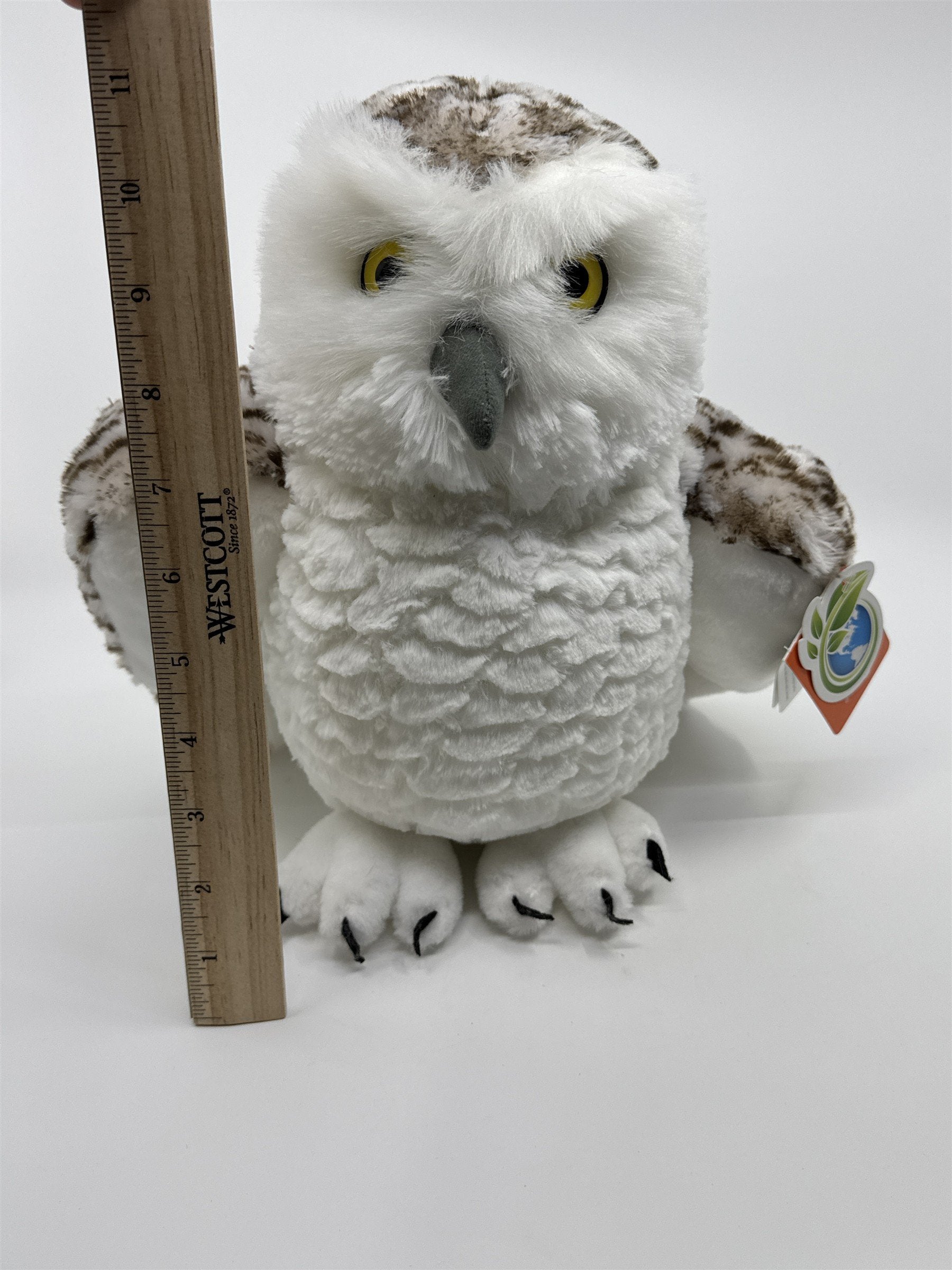 Wild Republic Plush White Snowy Owl Stuffed Animal Plush W/ Tags