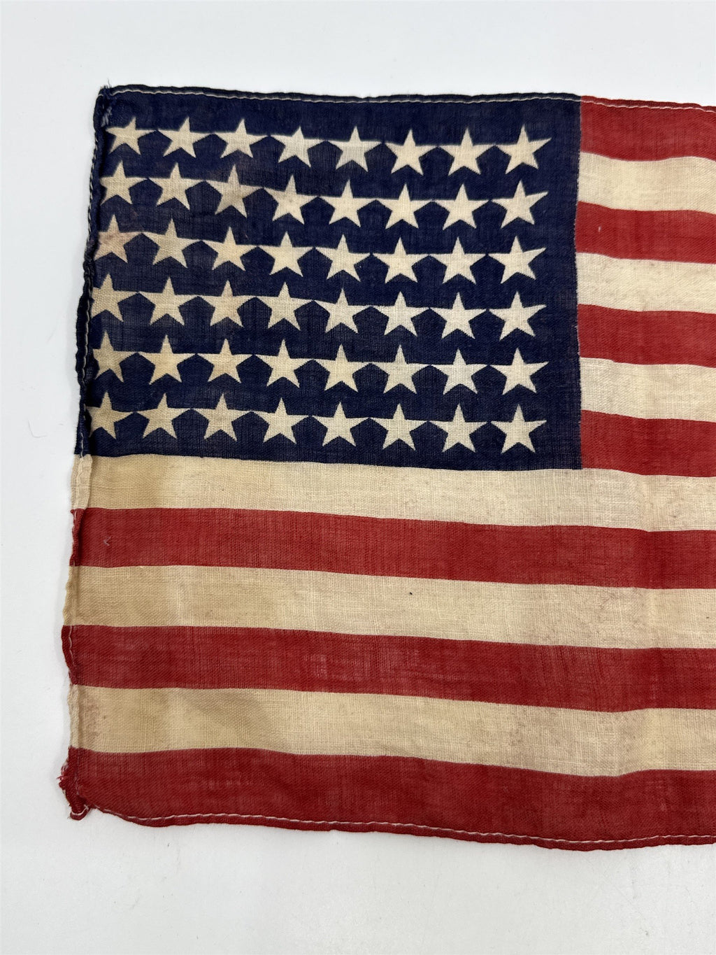 Vintage Small American Flag W/ 48 Stars Approx: 12 In X 8.5 In Patriotic Flag