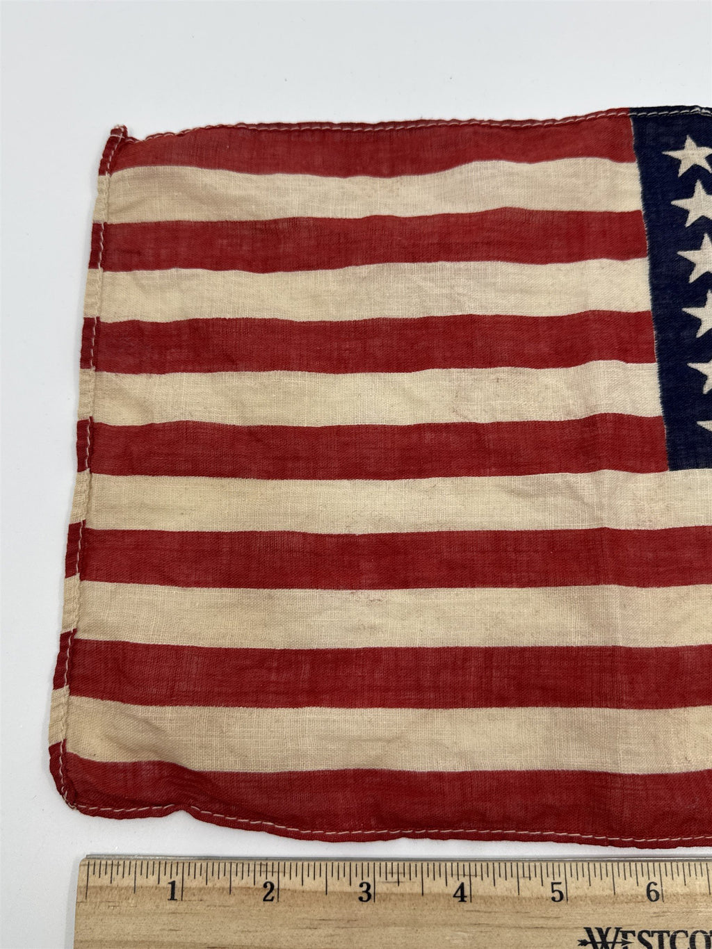 Vintage Small American Flag W/ 48 Stars Approx: 12 In X 8.5 In Patriotic Flag