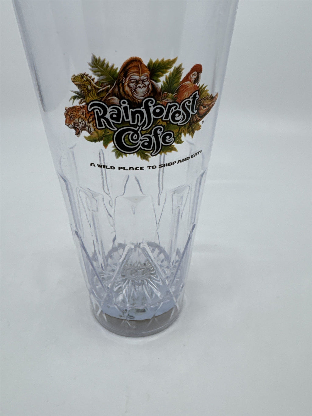Rainforest Cafe Souvenir Plastic Light Up Drinking Cup Multicolor Lights