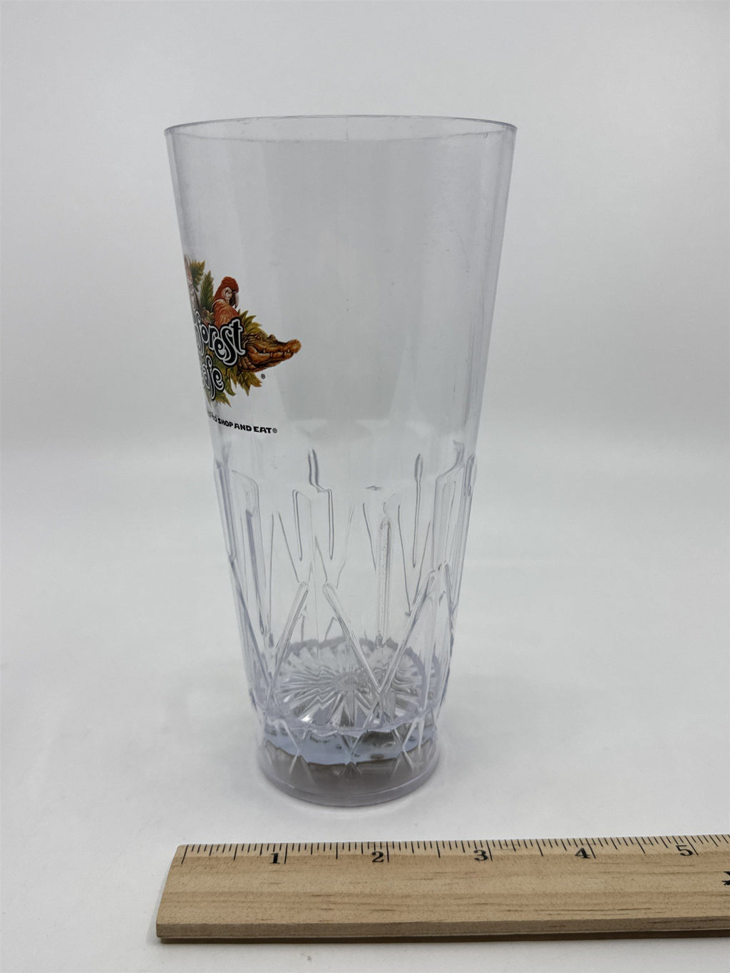 Rainforest Cafe Souvenir Plastic Light Up Drinking Cup Multicolor Lights