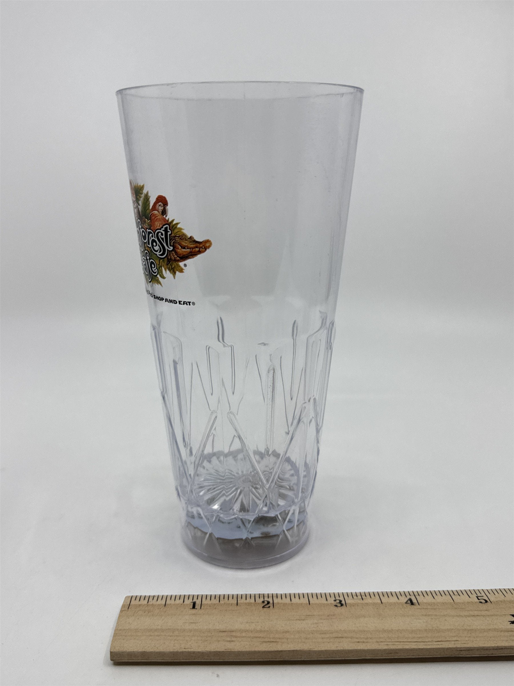 Rainforest Cafe Souvenir Plastic Light Up Drinking Cup Multicolor Lights