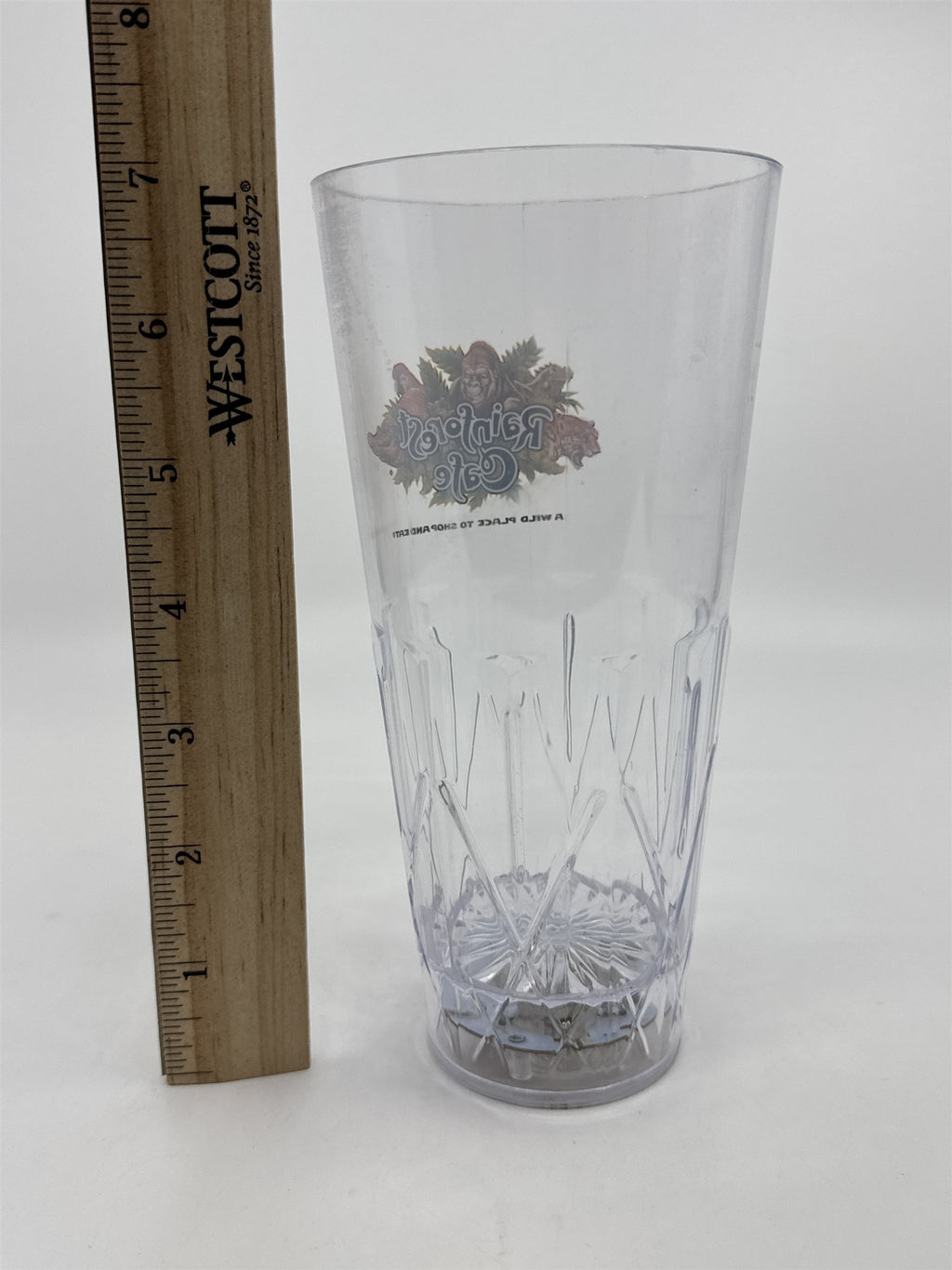 Rainforest Cafe Souvenir Plastic Light Up Drinking Cup Multicolor Lights