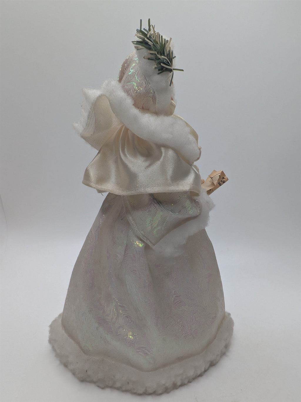 Vintage 9.5" Singing Christmas Caroler Tree Topper