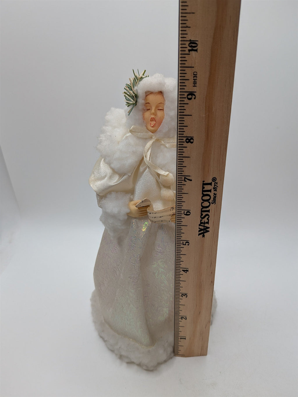 Vintage 9.5" Singing Christmas Caroler Tree Topper