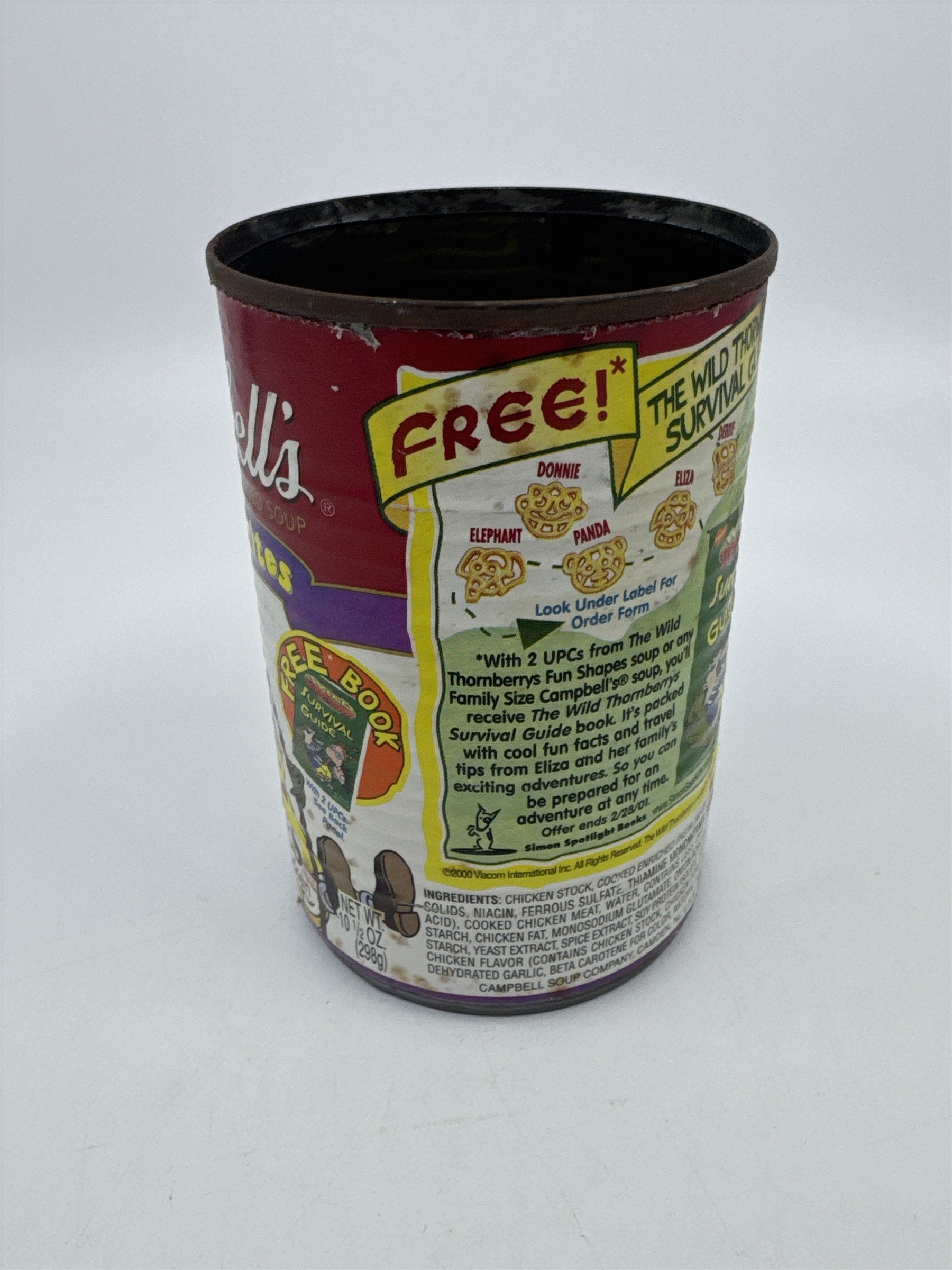 Vintage Empty Campbell's Soup Fun Favorites Fun Shapes The Wild Thornberrys