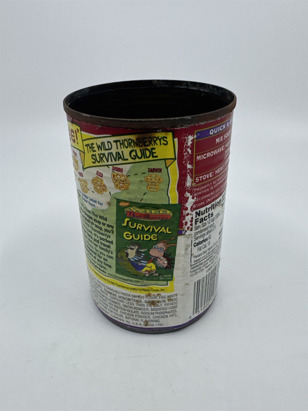 Vintage Empty Campbell's Soup Fun Favorites Fun Shapes The Wild Thornberrys