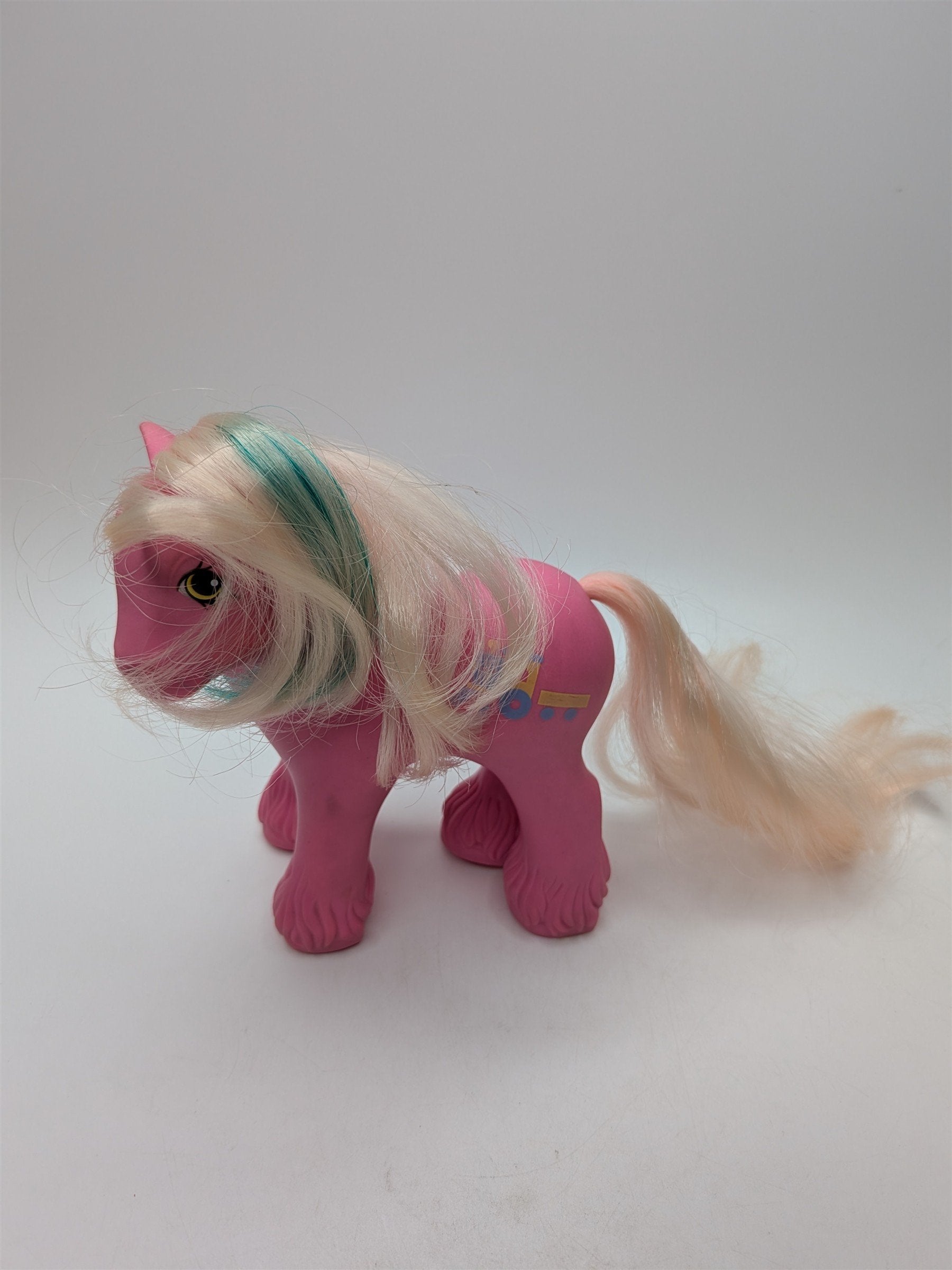 Vintage Hasbro 1987 My Little Pony Shire Brother Boy Toy Trailer Truck Pony