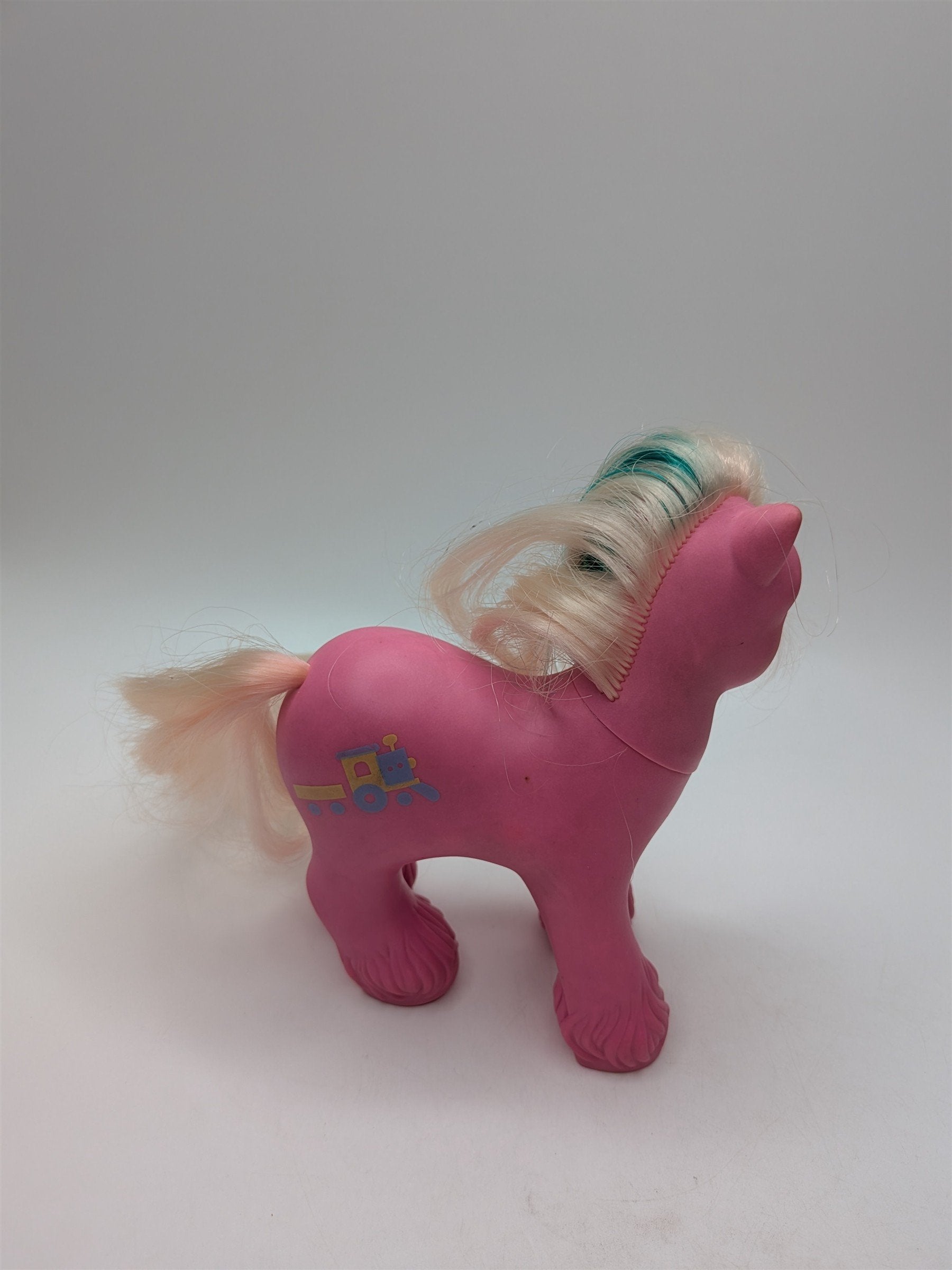 Vintage Hasbro 1987 My Little Pony Shire Brother Boy Toy Trailer Truck Pony