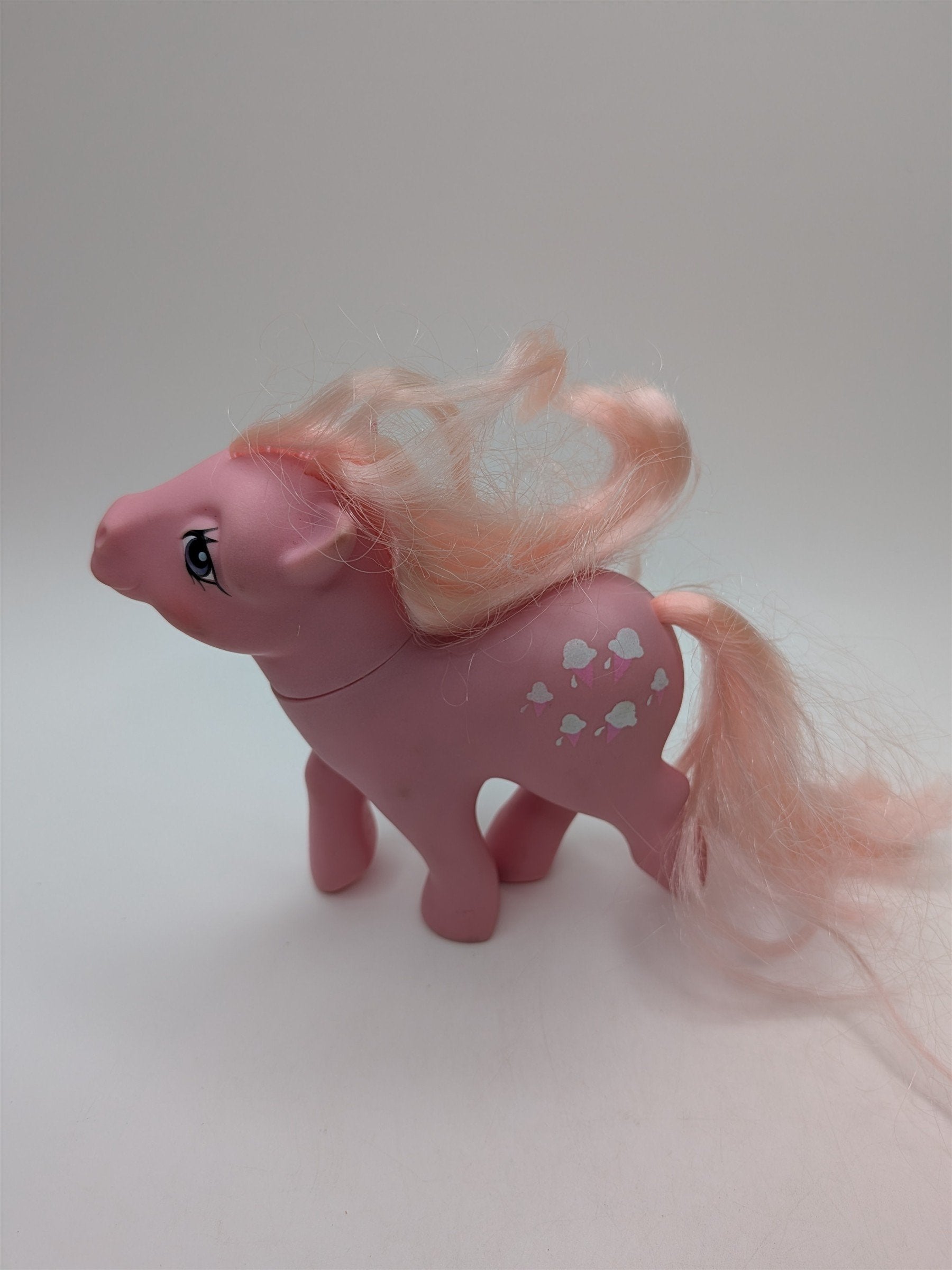 Vintage Hasbro 1984 My Little Pony G1 Lickety Split Pink /w Ice Cream Cones