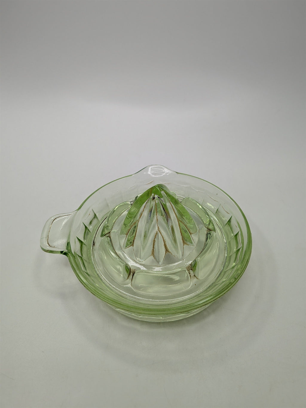 Vintage Uranium? Depression Glass Citrus Reamer or Juicer for Lemons/Limes