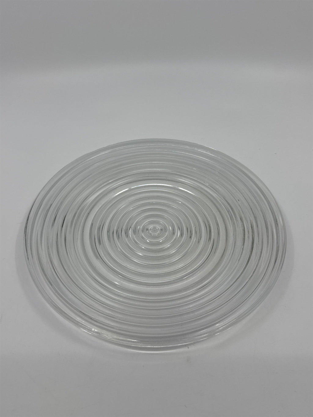 Vintage Anchor Hocking Bread/Dessert Plate Ribbed Clear Glass