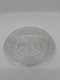 Vintage Anchor Hocking Bread/Dessert Plate Ribbed Clear Glass