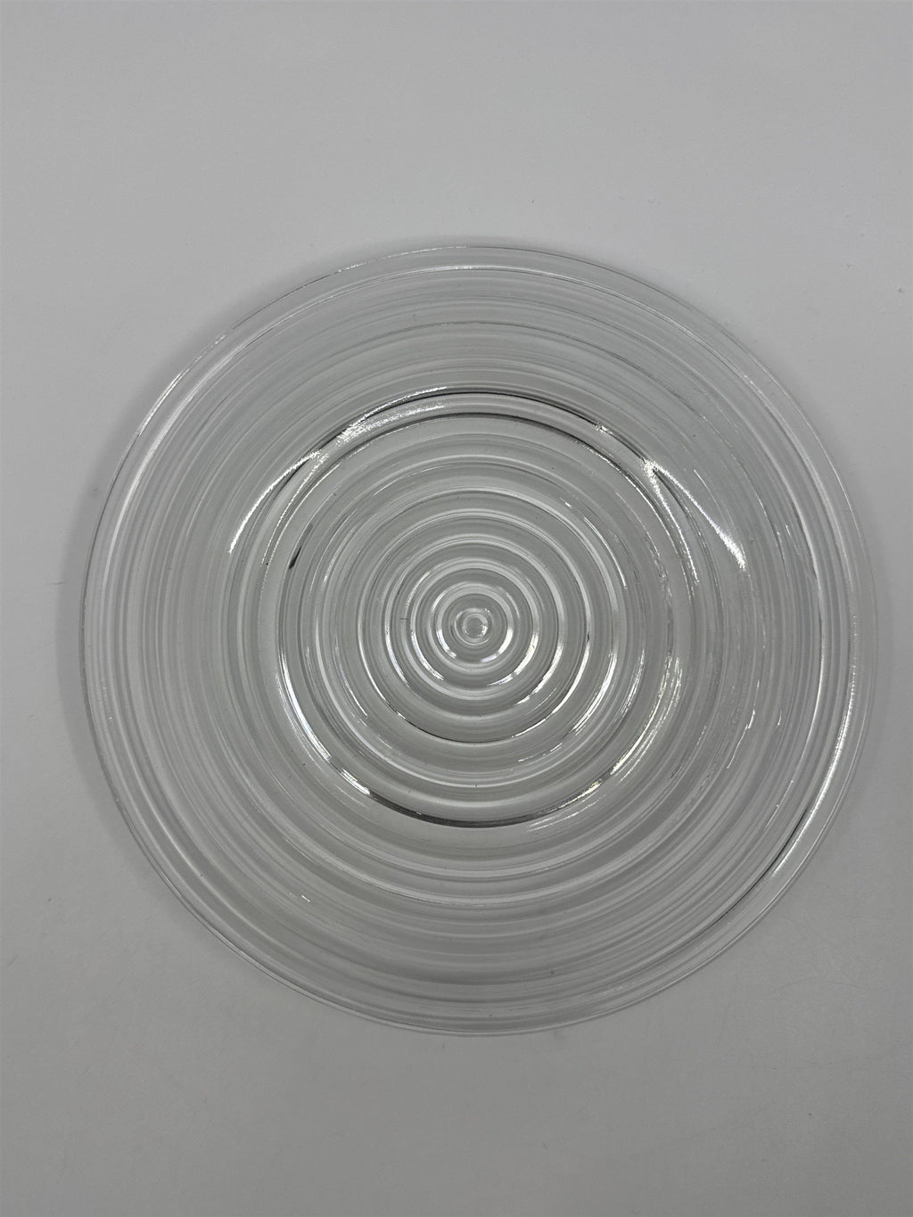 Vintage Anchor Hocking Bread/Dessert Plate Ribbed Clear Glass