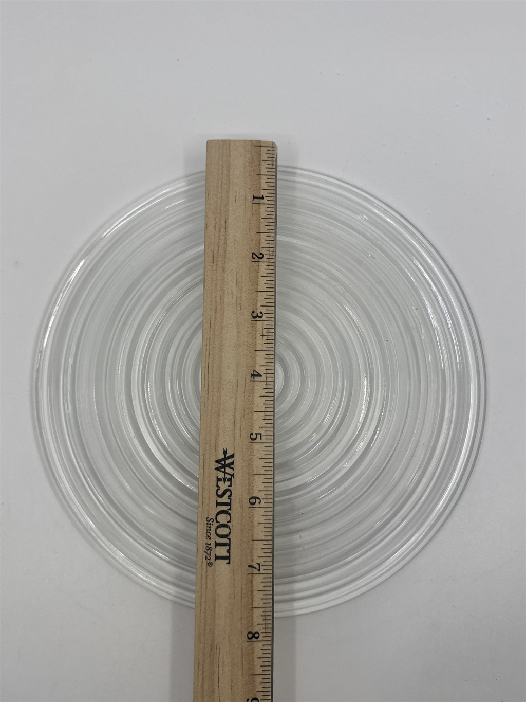 Vintage Anchor Hocking Bread/Dessert Plate Ribbed Clear Glass