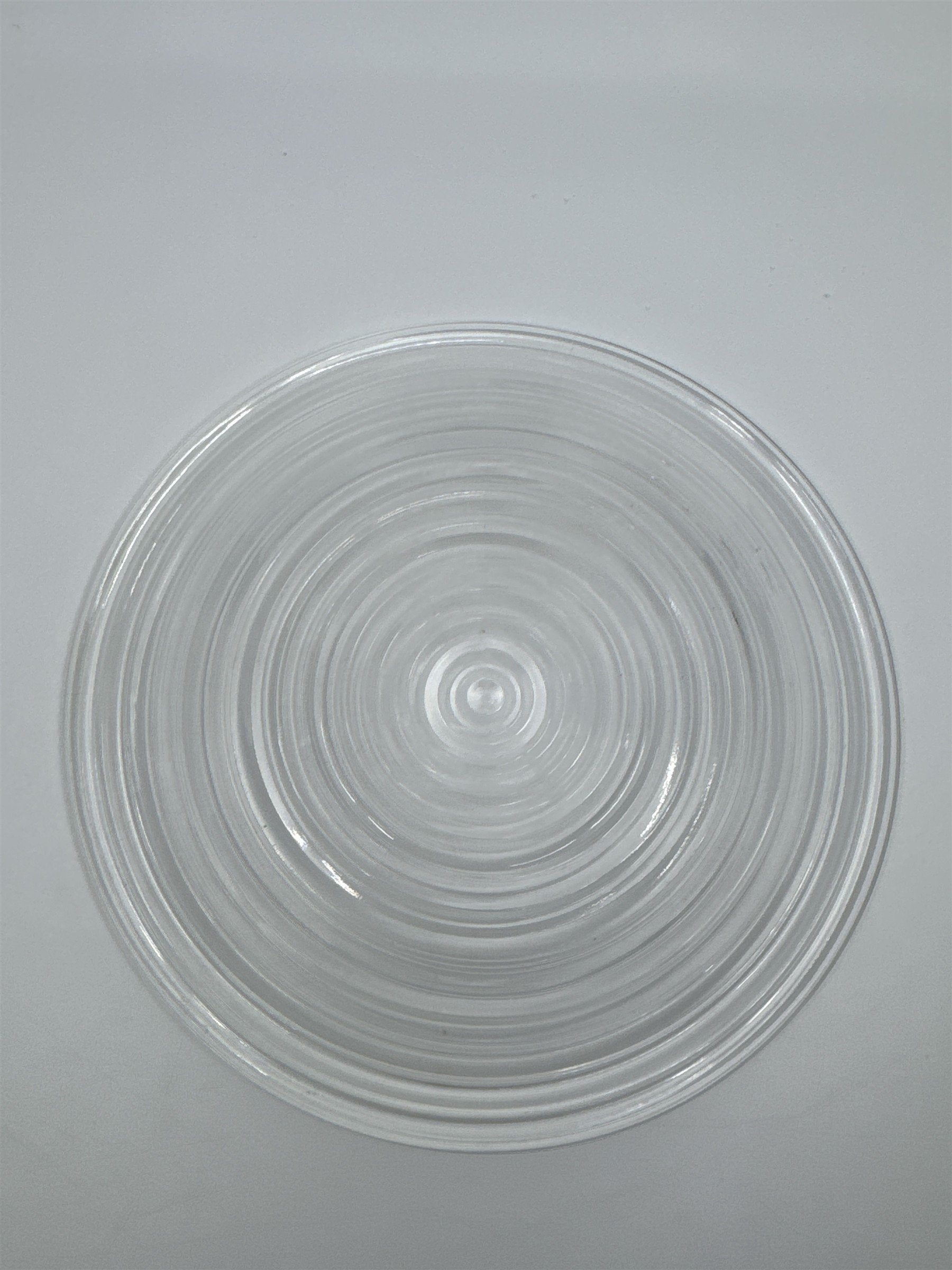Vintage Anchor Hocking Bread/Dessert Plate Ribbed Clear Glass