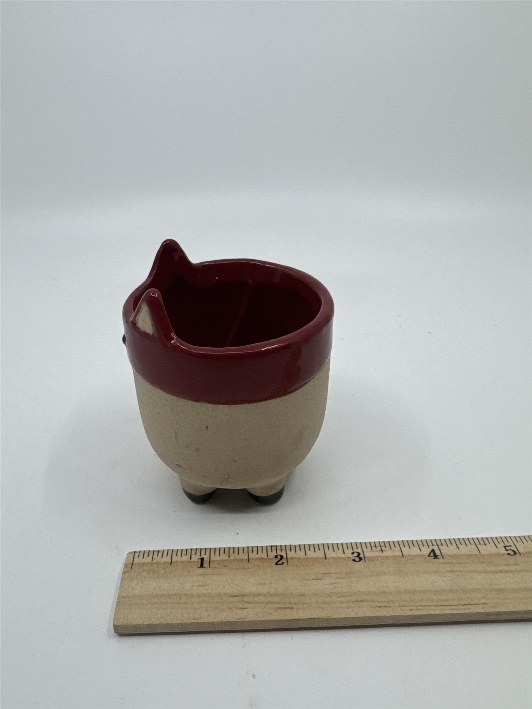 Woody, Small Red Fox Votive/Candle Holder/Planter Fall Forrest Woodsy Decor