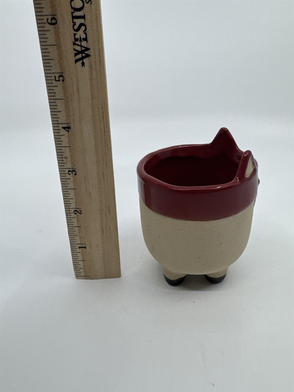 Woody, Small Red Fox Votive/Candle Holder/Planter Fall Forrest Woodsy Decor