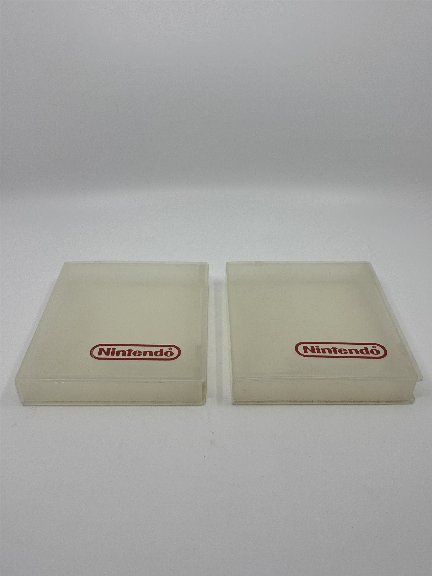 Lot Of Two Vintage Nintendo NES Hard Plastic Game Cases/Protectors