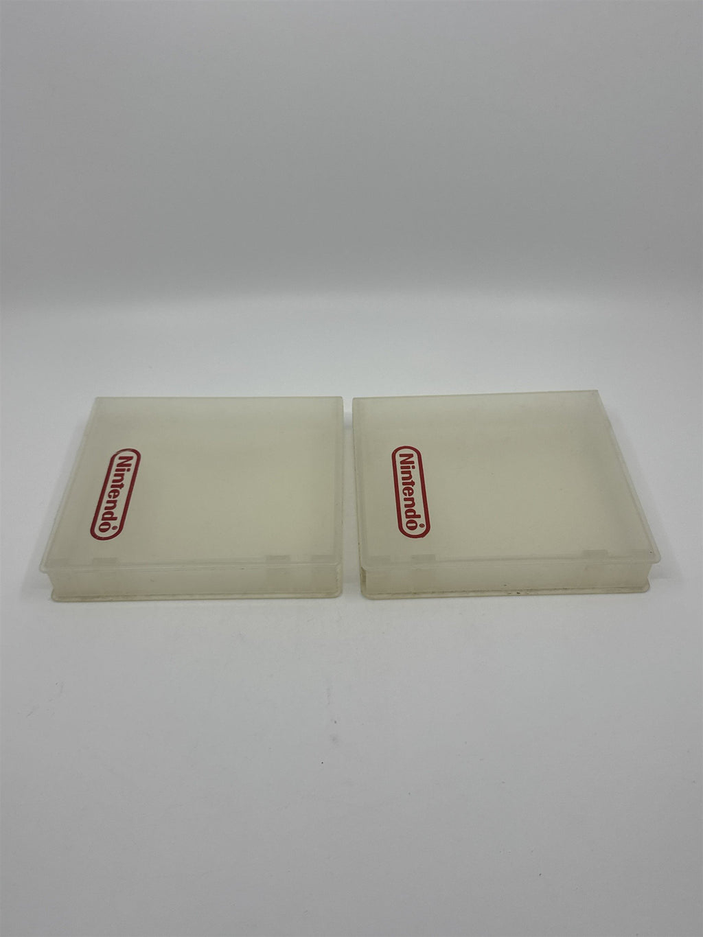 Lot Of Two Vintage Nintendo NES Hard Plastic Game Cases/Protectors