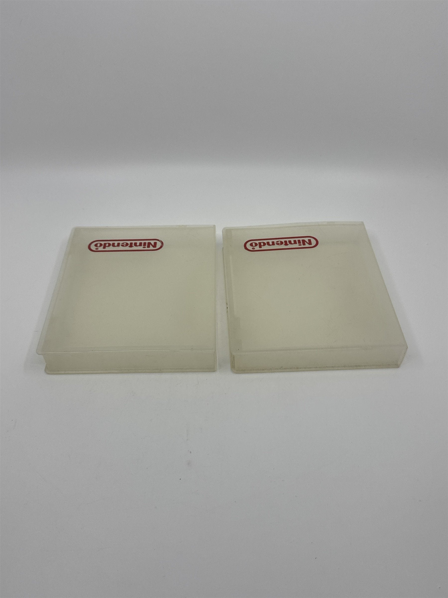 Lot Of Two Vintage Nintendo NES Hard Plastic Game Cases/Protectors